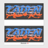 Caden Vorname Name Graffiti Aufkleber Sticker (Vel)