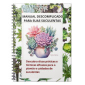 Caderno com capa de suculentas notitieboek (Voorkant)