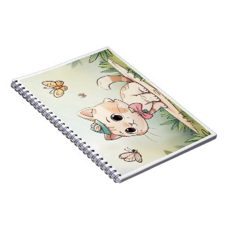 caderno com gatinho fofo notitieboek
