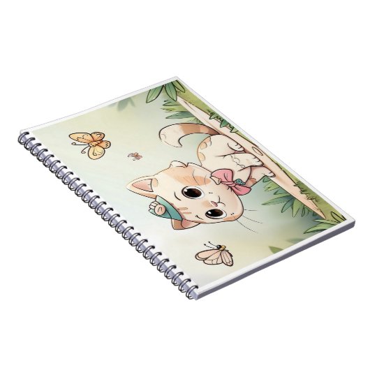 caderno com gatinho fofo notitieboek (Rechterzijde)