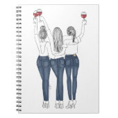 Caderno Desenho Amigas com Vinho Notitieboek (Voorkant)