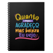 Caderno em espiral com frase em lettering notitieboek (Voorkant)