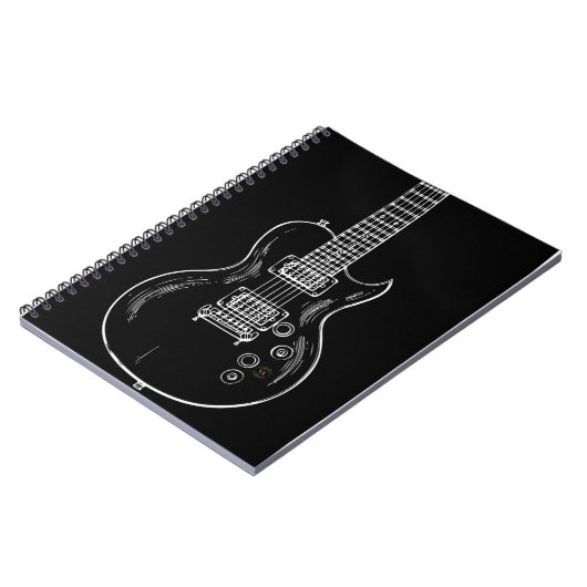 Caderno Espial com guitarra Notitieboek (Linkerzijde)