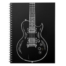 Caderno Espial com guitarra