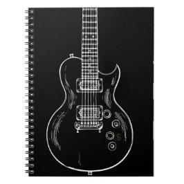 Caderno Espial com guitarra Notitieboek