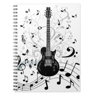 Caderno Espial Musical com guitarra Notitieboek