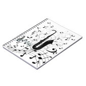 Caderno Espial musical com saxofone Notitieboek (Linkerzijde)