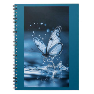 caderno espiral com foto borboleta notitieboek