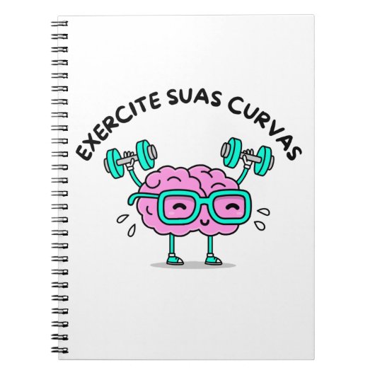 Caderno Espiral com Foto Exercite Suas Curvas Notitieboek (Voorkant)