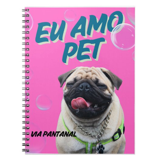 Caderno Espiral com Foto Pet Notitieboek (Voorkant)