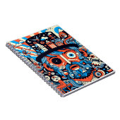 Caderno Espiral com Foto "Psychedelic #1" Notitieboek (Rechterzijde)