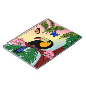 Caderno Espiral com Foto Tucano e borboletas Notitieboek (Linkerzijde)