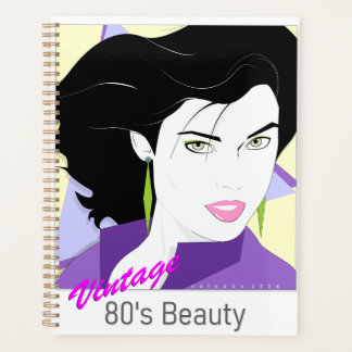 Caderno Espiral - com rosto de mulher 80s Style Planner