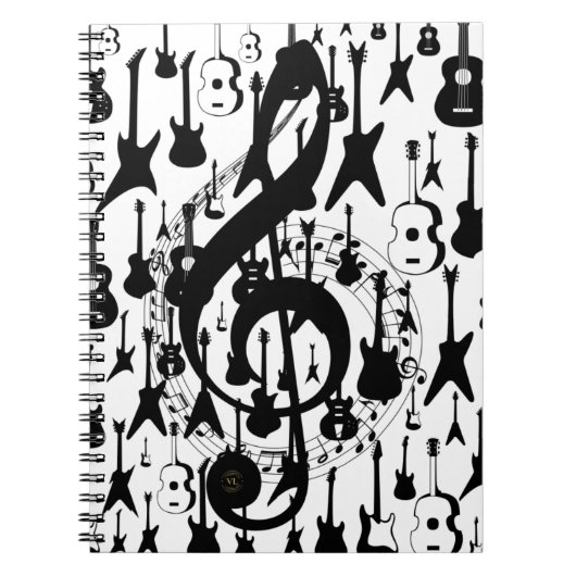 Caderno espiral muziekcom clave de sol notitieboek (Voorkant)