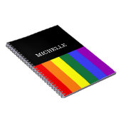 Caderno Espiral Orgulho Gay Rainbow Personalizado Notitieboek (Rechterzijde)