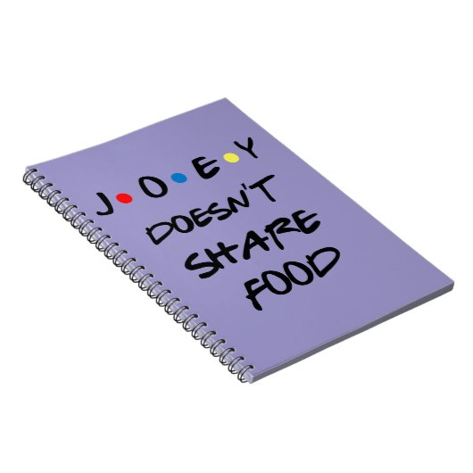 Caderno Joey Doesn't Share Food Notitieboek (Rechterzijde)