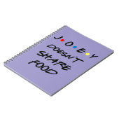 Caderno Joey Doesn't Share Food Notitieboek (Linkerzijde)