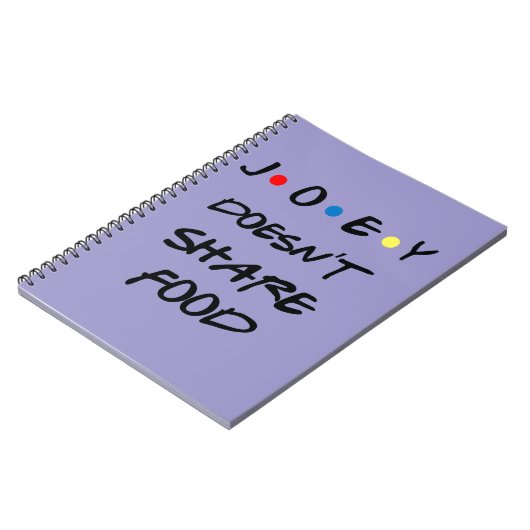 Caderno Joey Doesn't Share Food Notitieboek (Linkerzijde)