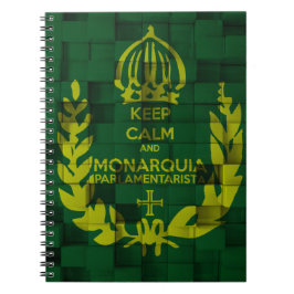 Caderno Keep Clam and Monarquia Parlamentarista Notitieboek