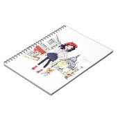 Caderno MODE GIRL in PARIS Notitieboek (Linkerzijde)
