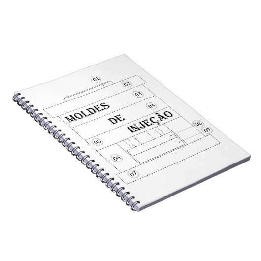 Caderno - moldes de injecao notitieboek (Rechterzijde)
