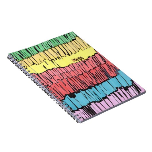 caderno para presente, caderno com cores vibrantes notitieboek (Rechterzijde)