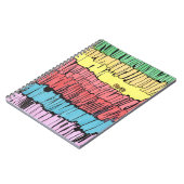 caderno para presente, caderno com cores vibrantes notitieboek (Linkerzijde)