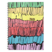 caderno para presente, caderno com cores vibrantes notitieboek (Voorkant)