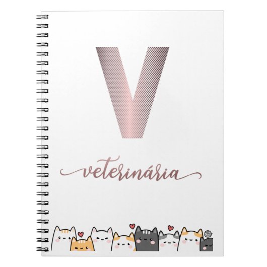 Caderno profissão veterinária notitieboek (Voorkant)