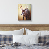 Cades Cove Buck Canvas Print (Insitu (Slaapkamer))