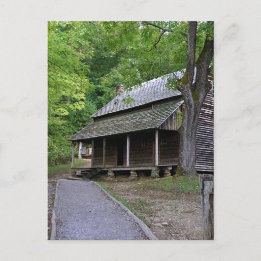 Cades Cove Cabin Briefkaart (Voorkant)