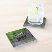 Cades Cove Cabin Glazen Onderzetter (Schuin)