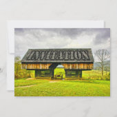 Cades Cove Cantilever Barn op Tipton Place Kaart (Voorkant)