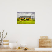 Cades Cove Cantilever Barn op Tipton Place Poster (Keuken)