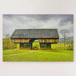 Cades Cove Cantilever Barn Travel Photography Legpuzzel
