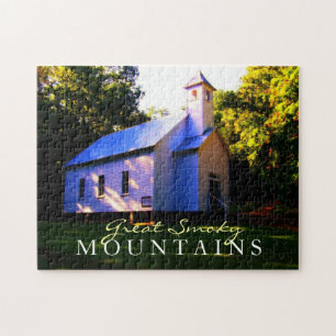 Cades Cove Church - Smoky Mountains - speelgoed pu Legpuzzel
