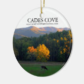 Cades Cove - Deer Widlife - kerstversiering Keramisch Ornament (Links)