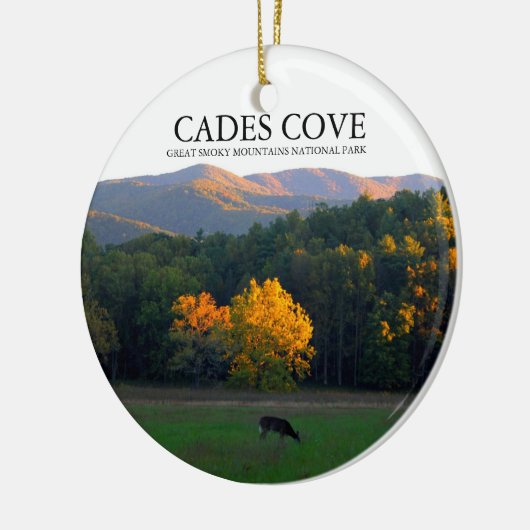 Cades Cove - Deer Widlife - kerstversiering Keramisch Ornament (Links)