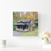 Cades Cove Herfst Berghut Klok (Huis)