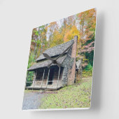 Cades Cove Herfst Berghut Klok (Hoek)