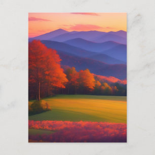 Cades Cove herfstherinneringen Briefkaart
