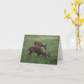 Cades Cove hert schriftbriefkaart Kaart (Gele Bloem)