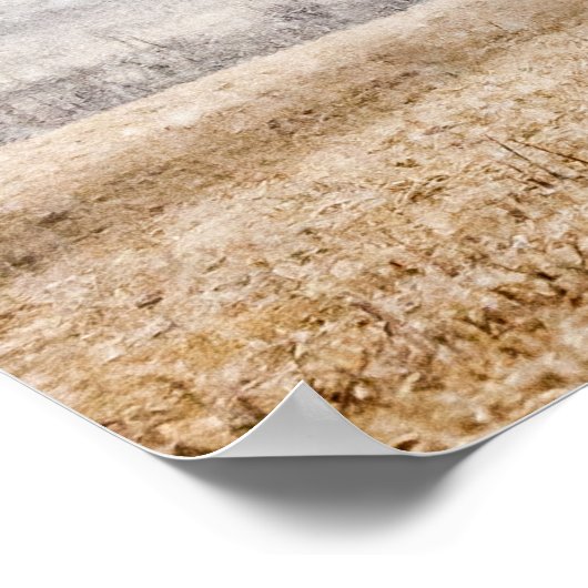 Cades Cove in de sneeuw Poster (Hoek)