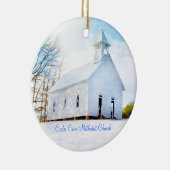 Cades Cove Methodist Church Ornament - Winter (Rechts)