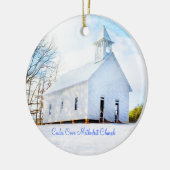 Cades Cove Methodist Church Ornament - Winter (Links)
