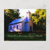 Cades Cove Missionary Baptist Church Briefkaart (Voorkant)