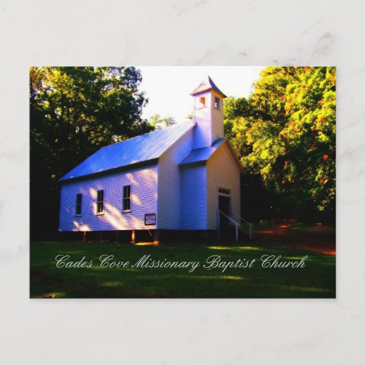 Cades Cove Missionary Baptist Church Briefkaart (Voorkant)