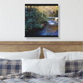Cades Cove River Smoky Mountains Canvas Afdruk (Insitu (Slaapkamer))
