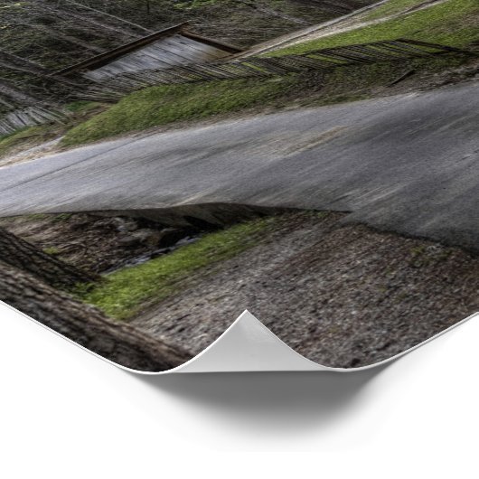 Cades Cove Rustic Cabin Landscape Poster (Hoek)