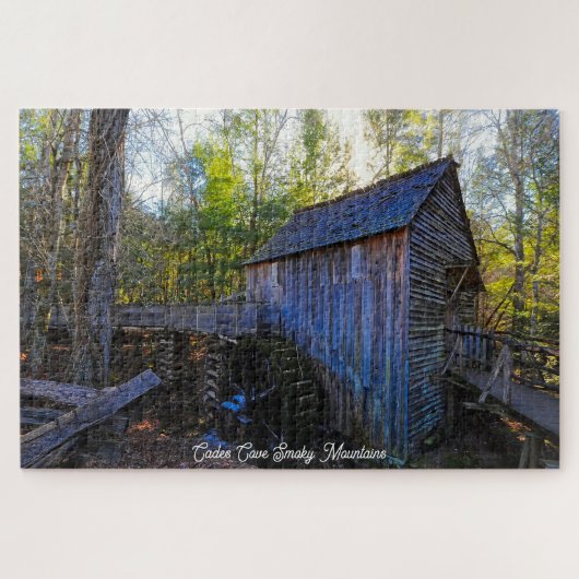 Cades Cove Smoky Mountains. Jigzaag Puzzle Legpuzzel (Horizontaal)